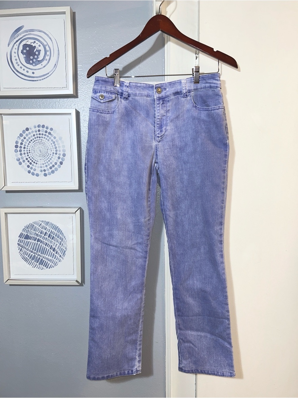 Chico's Washed Out Blue Straight-Leg Jeans Chico’s Sz .05 = US Sz 6